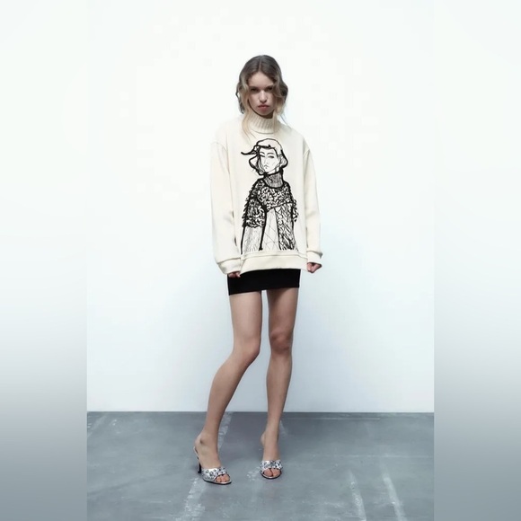 Zara Tops - Zara GIRL TRICOT SWEATSHIRT I
Size XL